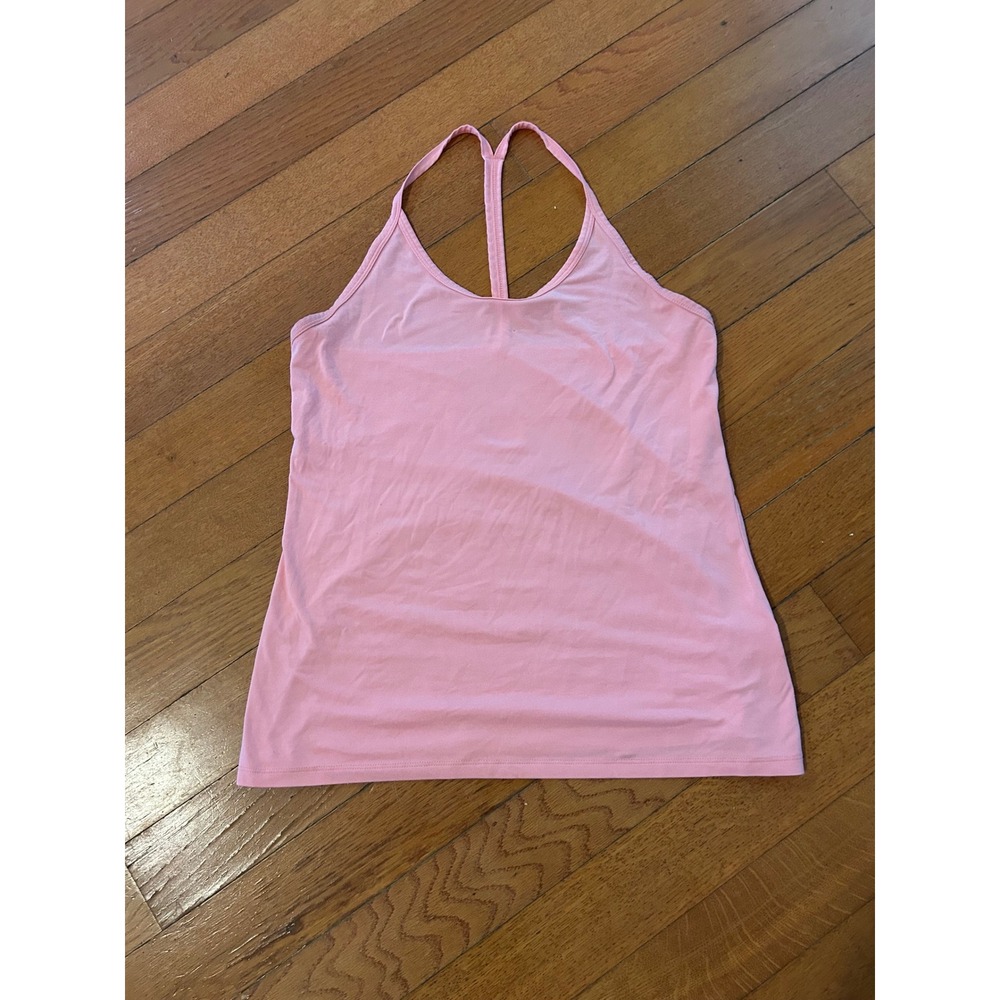 Nike Dri-FIT Womens Pink Racerback Active Tank Top Large L Yoga Gym Workout